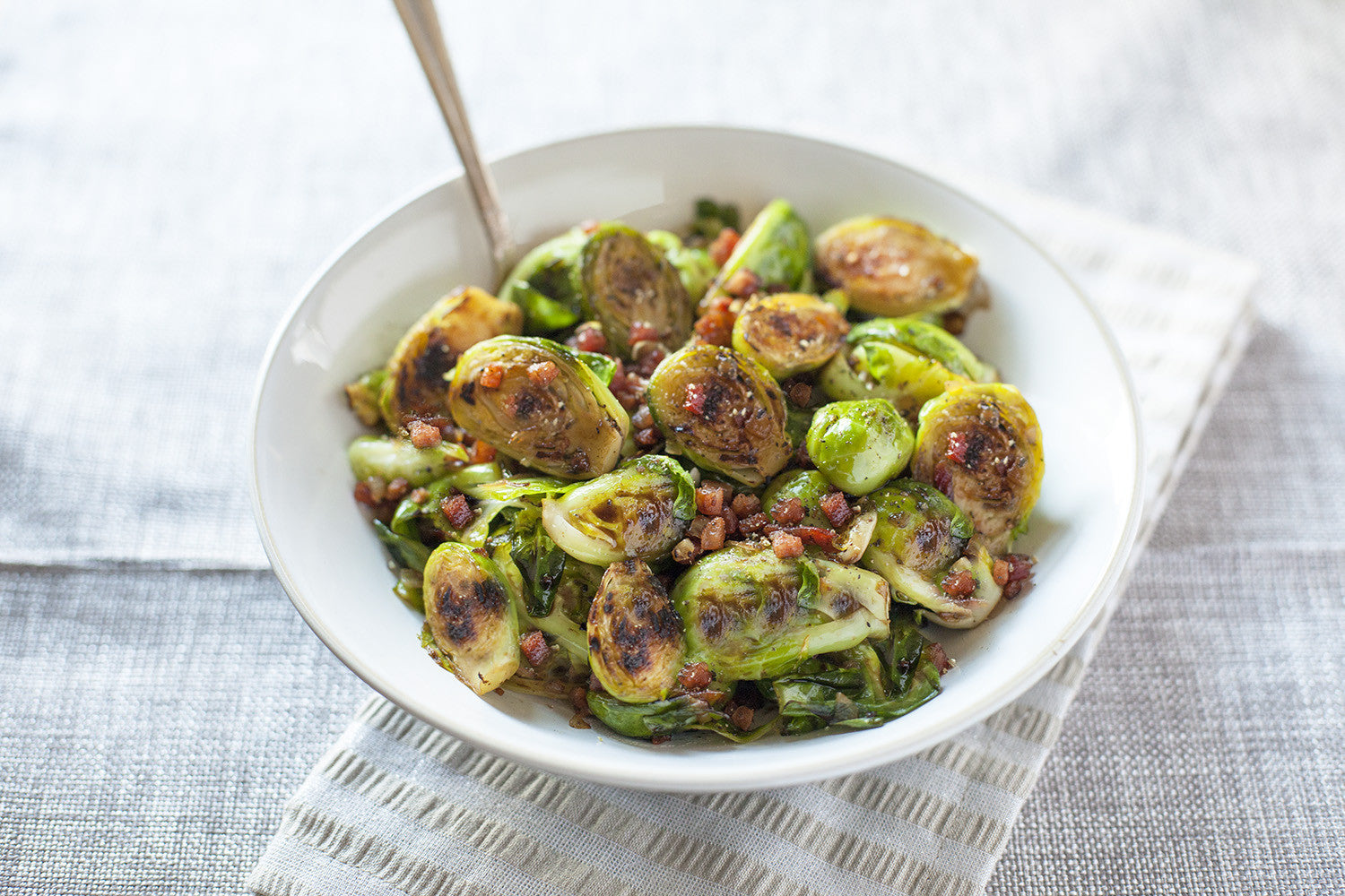 Brussels Sprouts with Bacon, Shallots & Balsamic – Seven Barrels