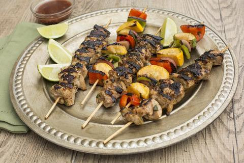 Grilled Elderberry Lime Chicken & Vegetable Kabobs – Seven Barrels