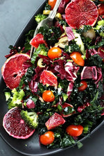 Strawberry, Pomegranate, and Blood Orange Kale Salad