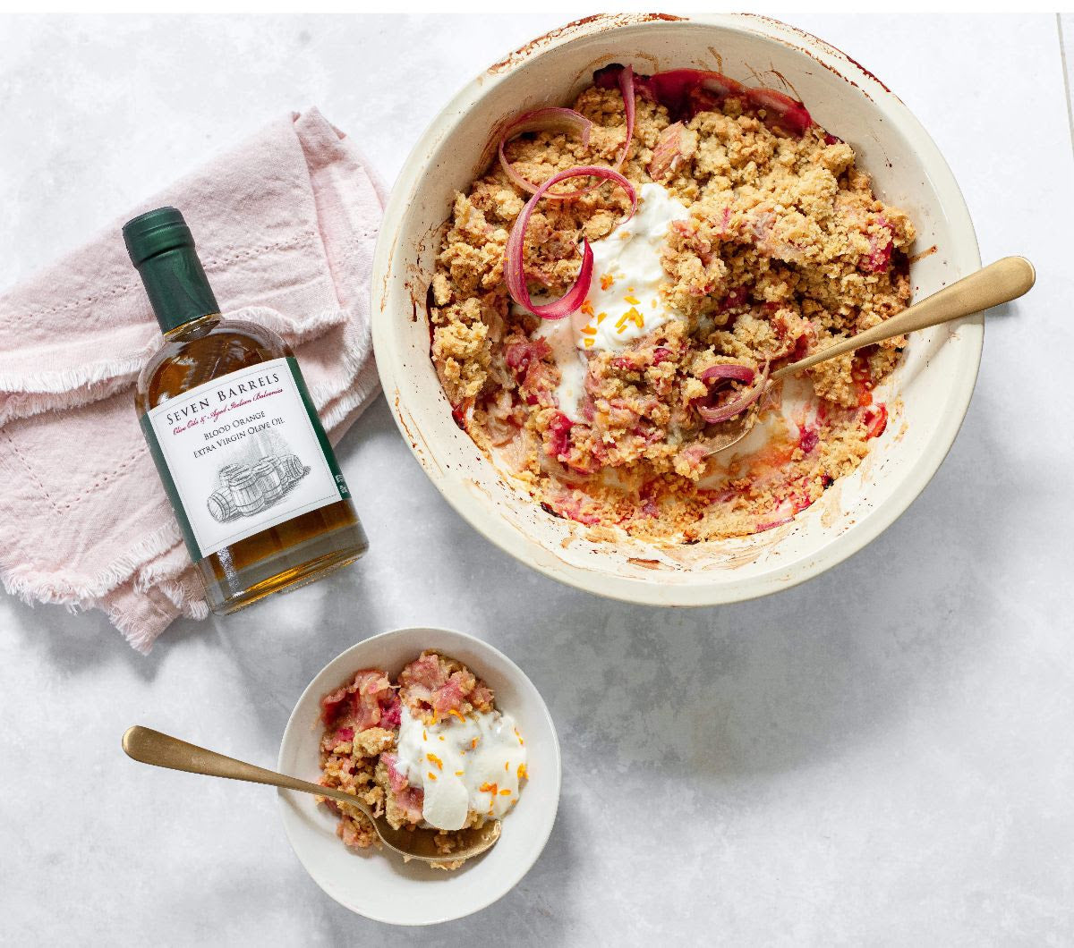 Orange Rhubarb Crisp – Seven Barrels