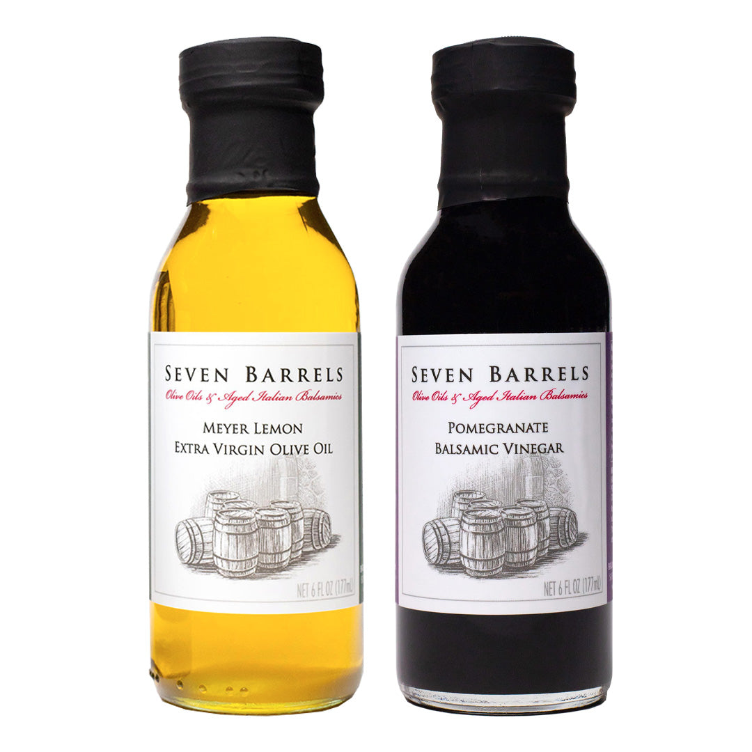 Meyer Lemon Extra Virgin Olive Oil and Pomegranate Balsamic