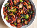 Brussels Sprouts with Bacon, Pecans, and Cranberries