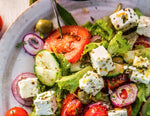 Greek Salad with Strawberry Balsamic Vinegar