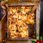 Kale and Italian Sausage Lasagna with Pumpkin Béchamel