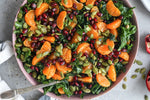 Pomegranate Kale Salad with Honey-Lemon Vinaigrette