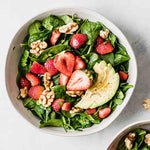 Avocado Strawberry Spinach Salad