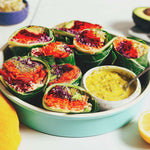 Collard Green Wrap with Curry Tahini