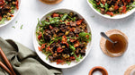 Za'atar Roasted Eggplant Lentil Salad With Sundried Tomatoes