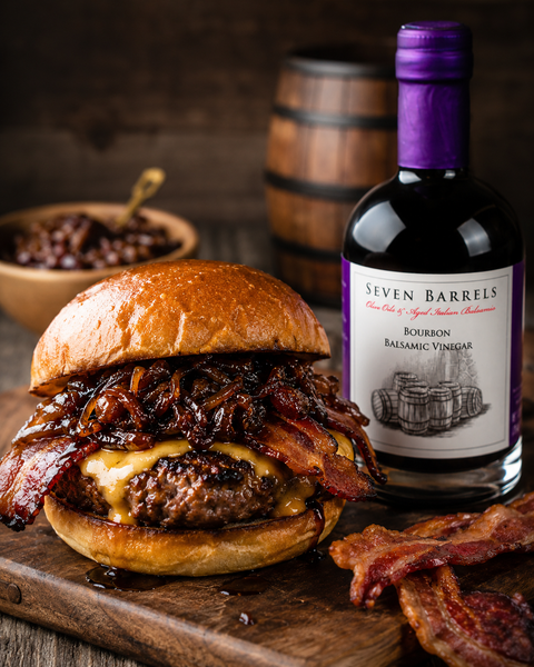Bourbon Balsamic Bacon Jam Burger