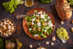 Spring Greens Caesar Salad with Pickled Shallot