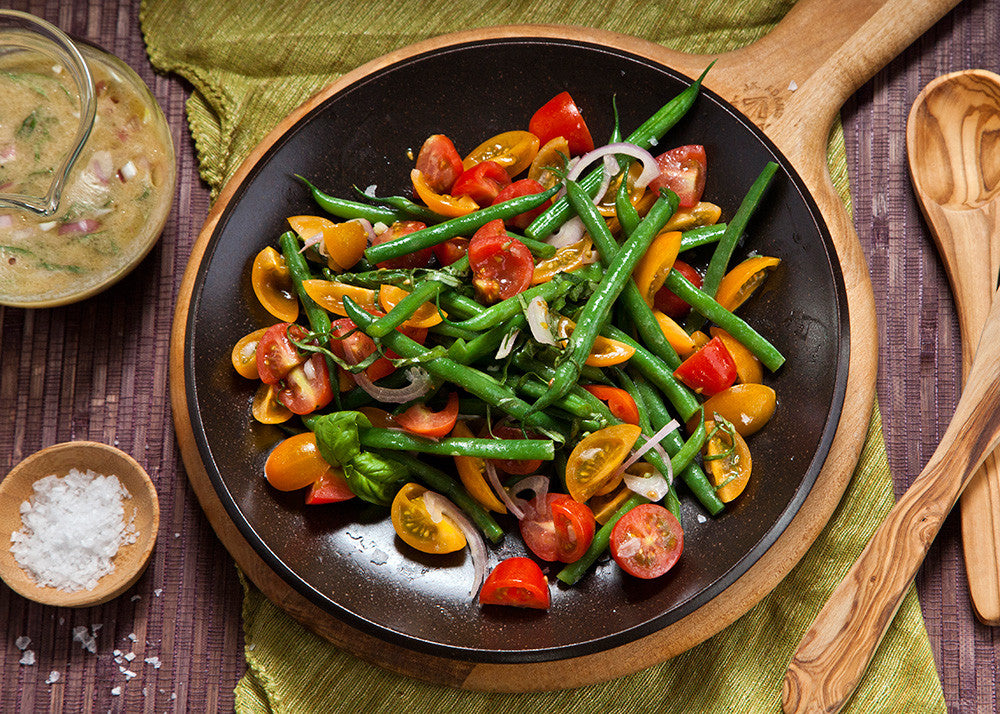 Tomato & Green Bean Salad w/ White Balsamic