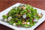 Fall Kale Salad with Apples, Walnuts, Blue Cheese & Dried Cherries