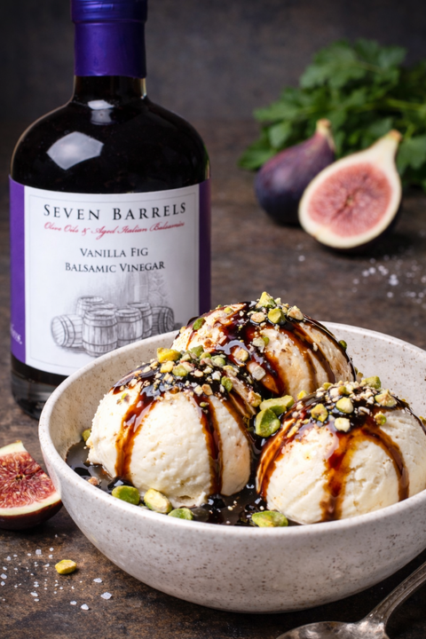 Vanilla Fig Balsamic Ice Cream | Easy Gourmet Dessert