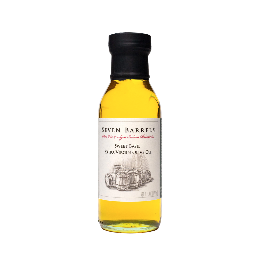 
                  
                    White Balsamic Vinegar and Sweet Basil Extra Virgin Olive Oil
                  
                