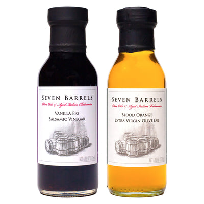 Vanilla Fig Balsamic Vinegar and Blood Orange Extra Virgin Olive Oil